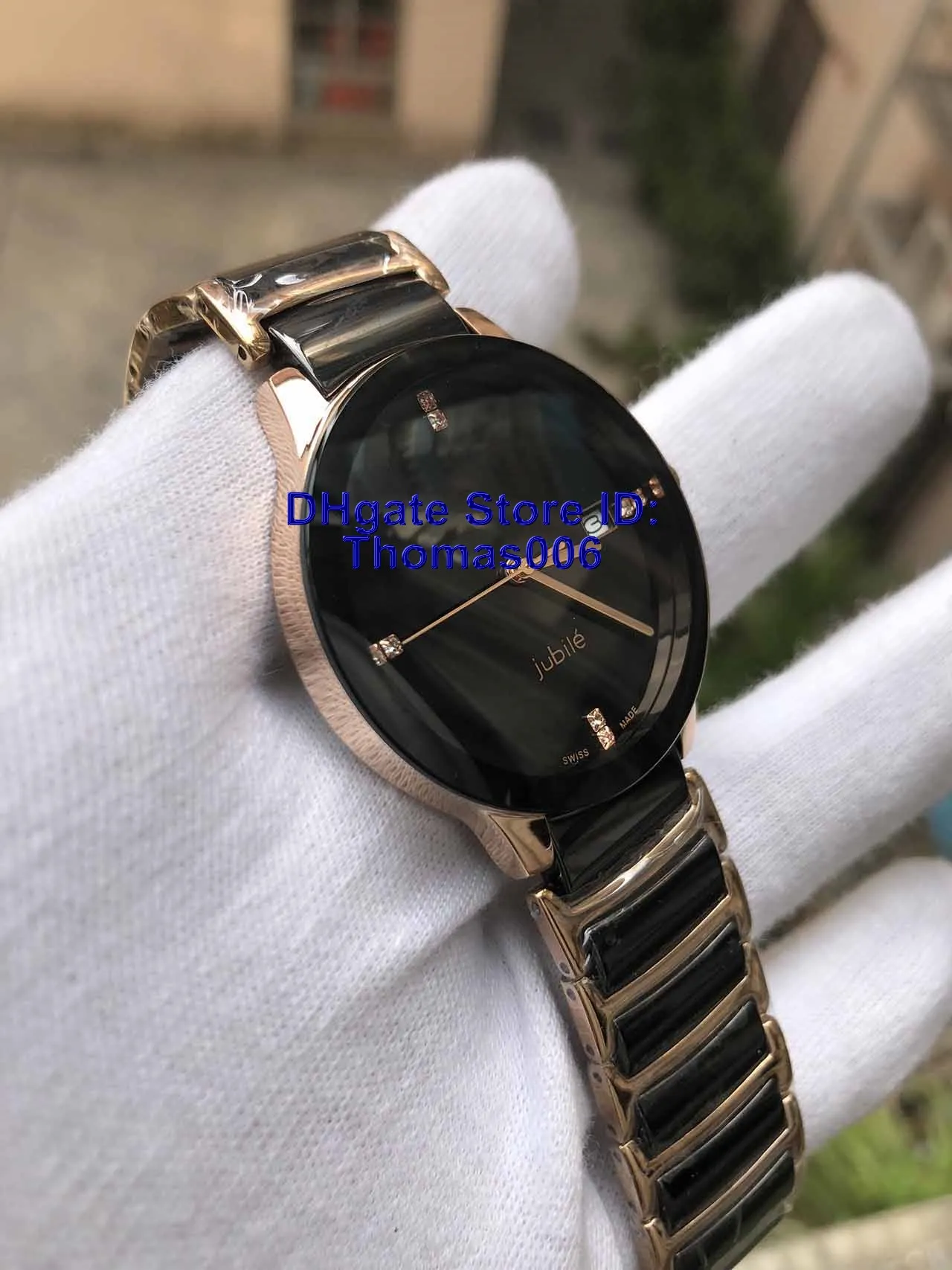 whole unisex watches lady famous modern mens qaurtz fashion black ceramic watch ladies casual mens sport watch 37mm235f