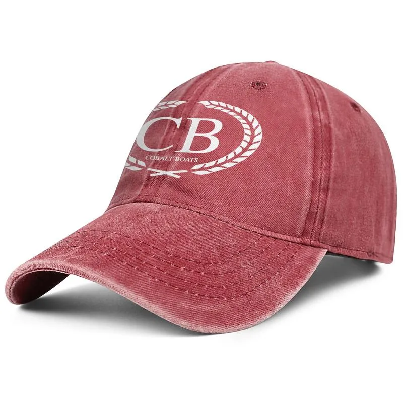 Cobalt Boats Logo CB White Unisexe Denim Baseball Cap Golf Design Vos propres chapeaux personnalisés Logo Logo Black Red1733897