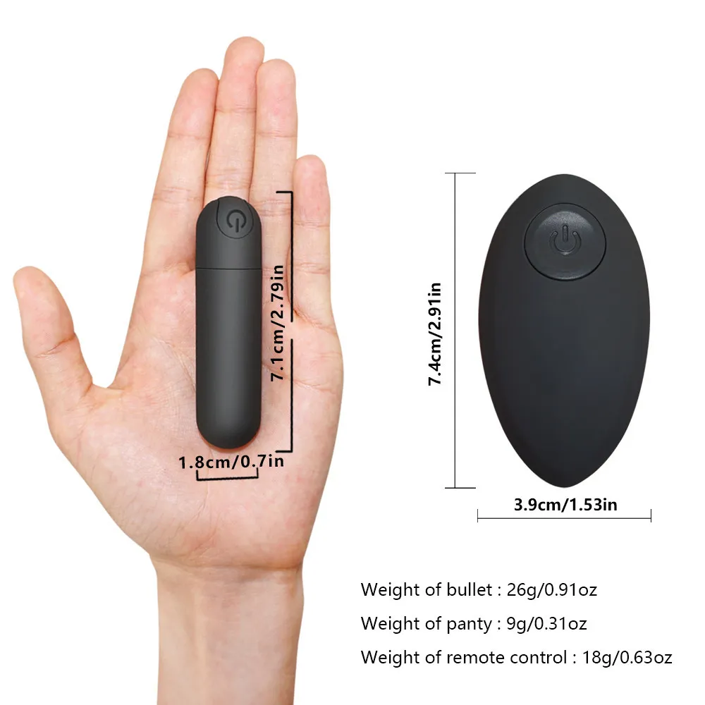 Potente mini proiettile vibratore remoto wireless remoto giocattolo sesso donne stimolatori clitoride vibratore mutandine vibranti y19125041588