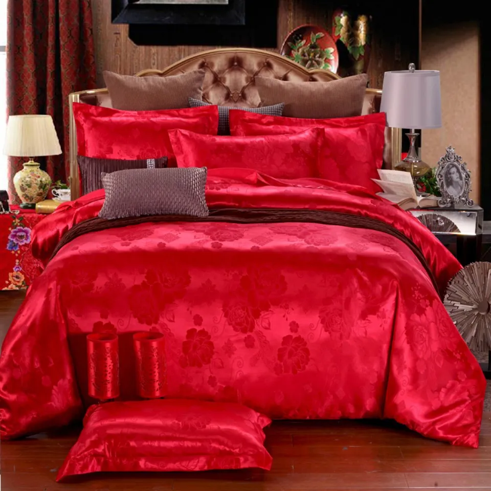 Designer Bed Comforters Sets Luxury Home Bedding Set Jacquard Duvet Bed Sheet Twin Single Queen King Size Bed Sets Bedclothes293r