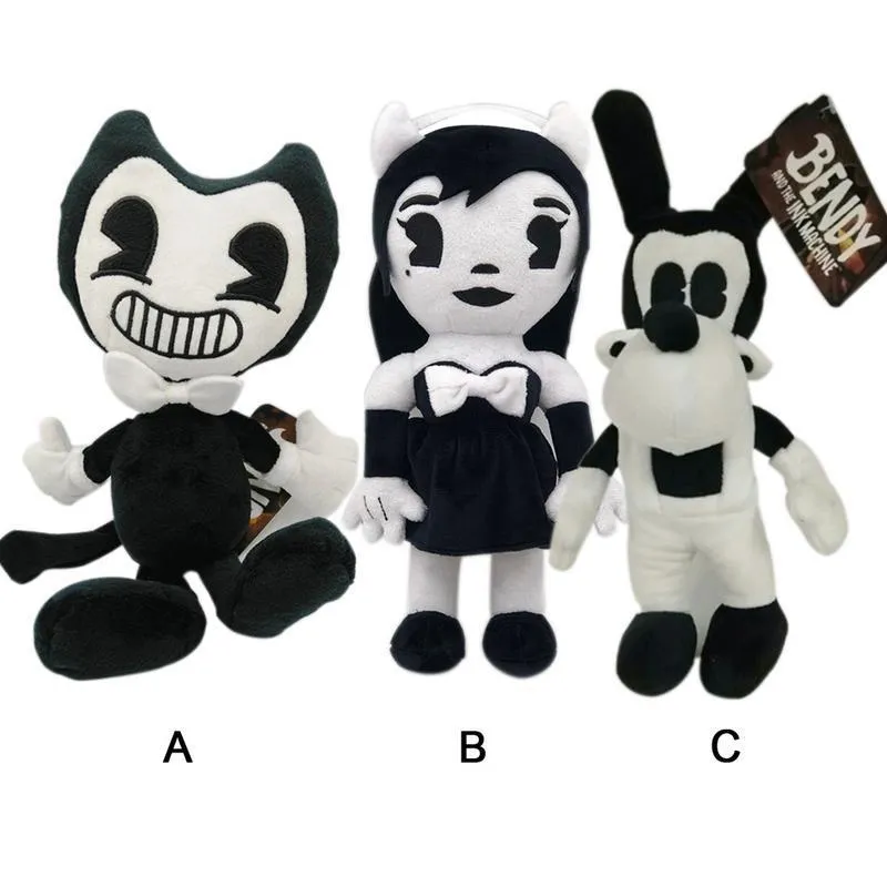 Teinte Machine série Image Bendy Boris figurines en peluche jouets enfants maison de poupée décoration noël Halloween cadeaux