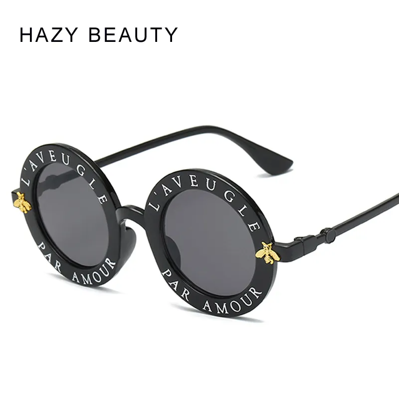 Entièrement-le'Aaveugle par amours de lunettes de soleil rondes femmes Lunettes de soleil de mode distinctes hommes de marque unique Retro Sun Glass2610