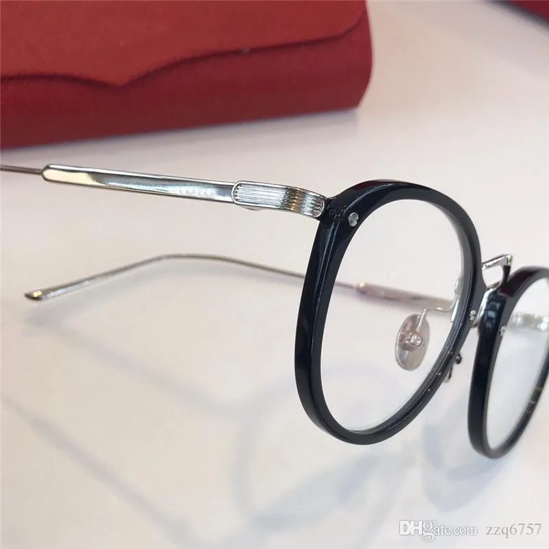 Nieuwe mode-ontwerp optische bril 0014 ronde frame transparante lenzen retro eenvoudige stijl heldere glazen kunnen receptlens235T zijn