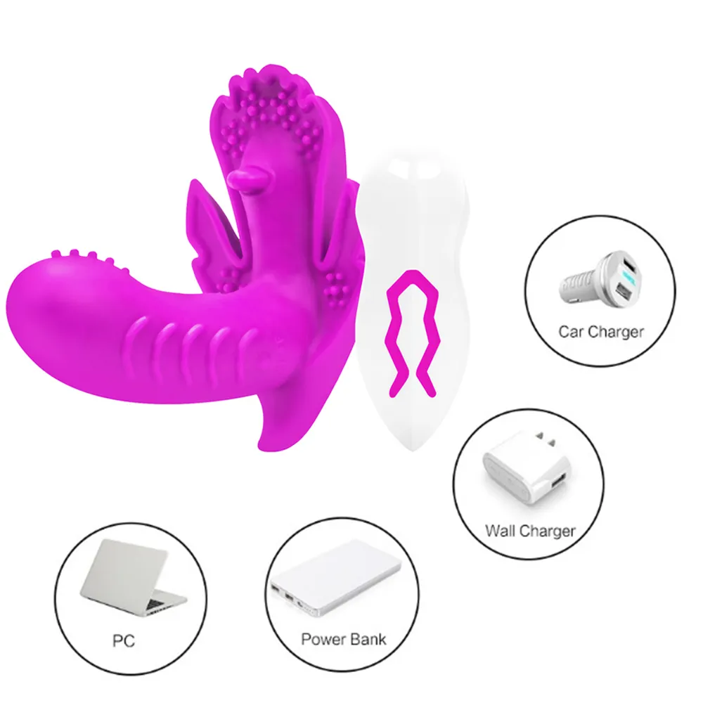 Draagbare vlinderdildo, vibrator, slipje, seksspeeltjes voor vrouwen, G-spot, clitorisstimulator, draadloze afstandsbediening, volwassenen, seksshop, MX5048849