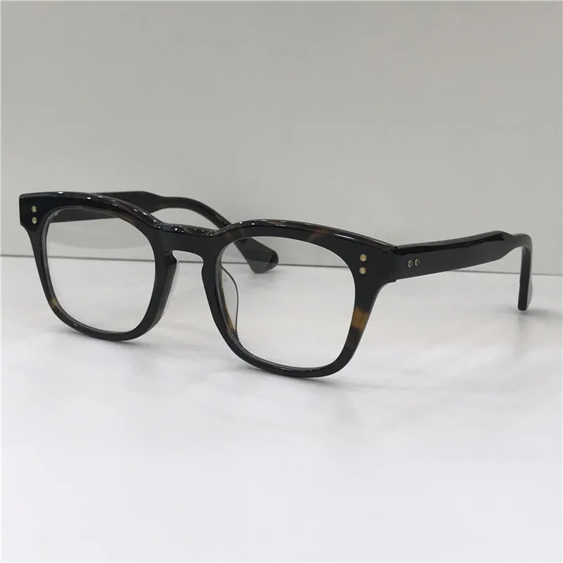 패션 디자이너 광학 안경 Mann Square 프레임 레트로 간단한 인기있는 스타일 투명 안경 최고 품질 클리어 렌즈와 CA223A