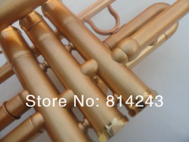 Brass Brass Brocket غير مرطب يمكن تخصيص شعار قابل للجودة عالية السطح ماتي ماتي مطلية بالذهب bb البوق الموسيقية شحن مجاني