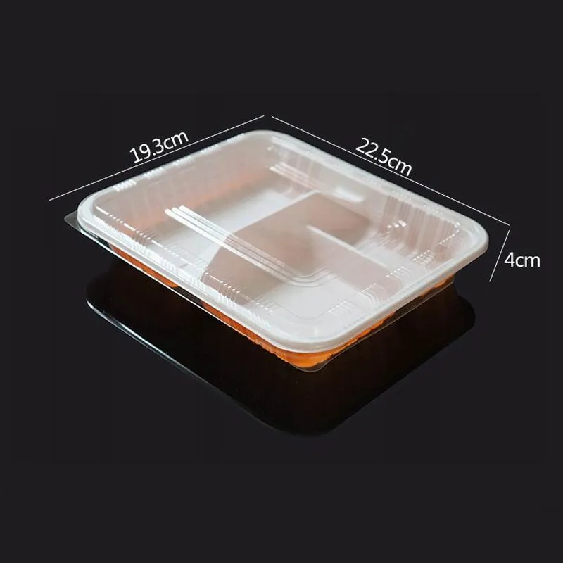 Disposable Take Out Containers Lunch Box Microwavable Supplies 3 Or 4 Compartment Reusable Plastic Food Storage Containers With Li263d