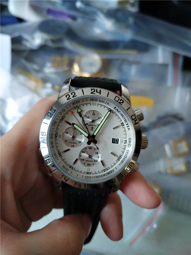 Hoogwaardig mechanisch horloge voor heren, automatische horloges, roestvrijstalen polshorloge, transparant glazen achterkant CP7293e