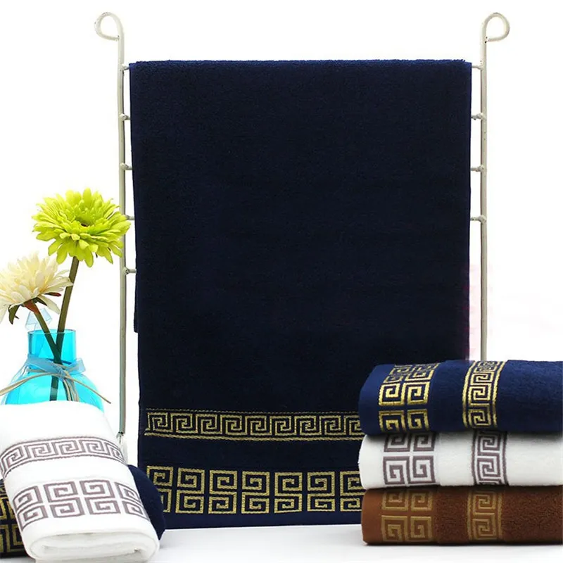 Luxury Premium Bath Towel Golden Qured brodery Cloud Pattern Orient Style 100 Pougled Cotton Sauna Shower Beach Towels9274691