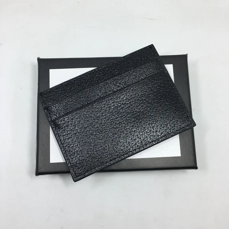 Portefeuille de cartes de crédit en cuir en cuir noir noir Classics pour hommes Classic Mens CARDS CONOR POURNAL 2020 NOUVEAU SAG DE POCKE