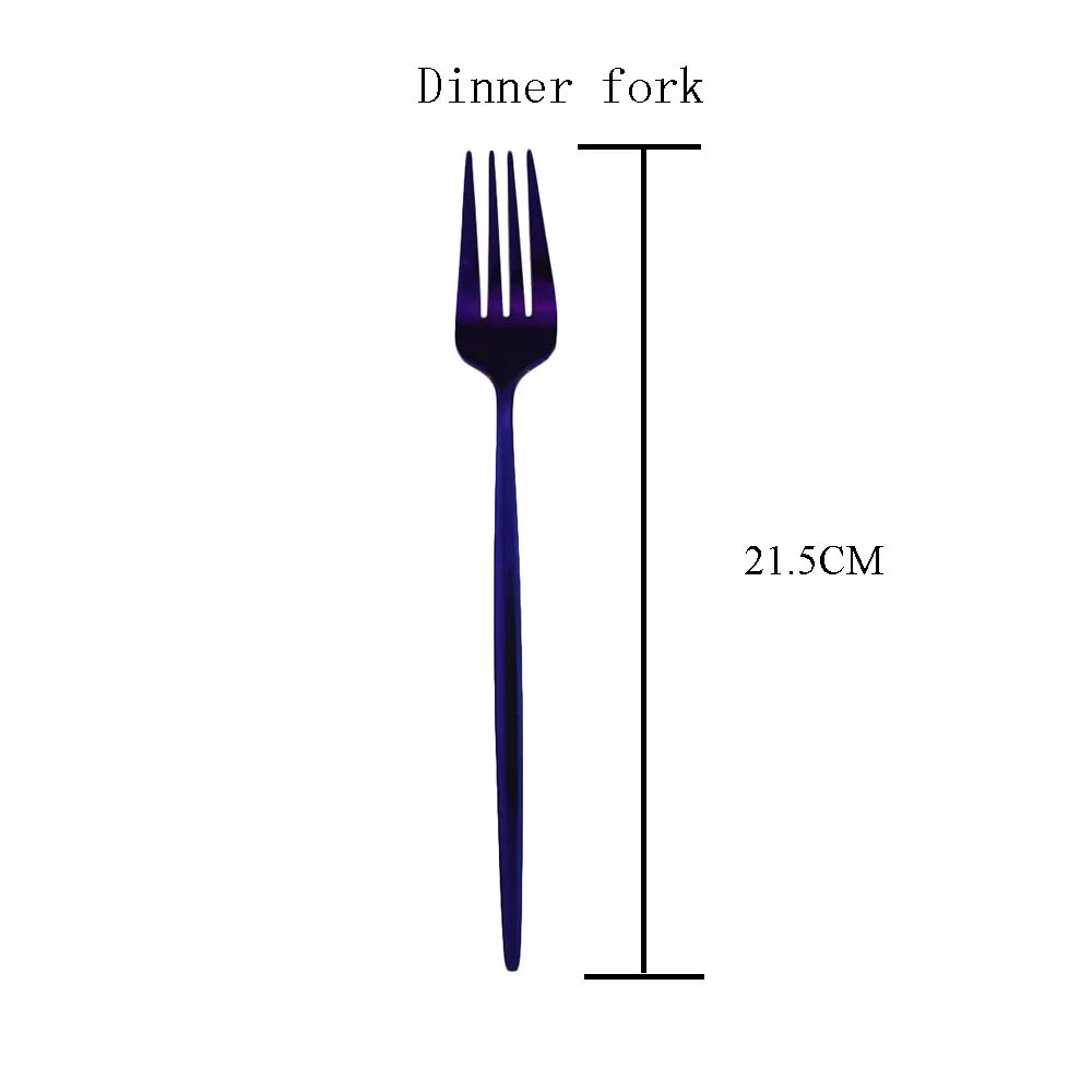 Purple Mirror 304 أدوات المائدة المصنوعة من الفولاذ المقاوم للصدأ مجموعة سكين شوكة ملعقة المائدة أدوات المائدة مجموعة أدوات المائدة الغربية