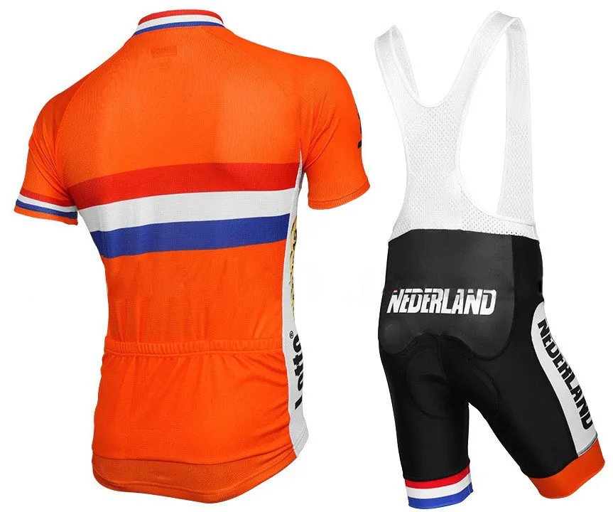 2022 Män Summer Triathlon Netherlands Dutch National Team Cycling Jersey Mountain Bike Clothes Maillot Ciclismo Ropa Size XXS-6XL313B