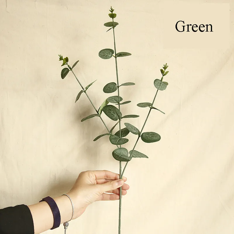 65 cm simulering blomma eukalyptus konstgjorda växter grönska eukalyptus lämnar bröllop blommor hem dekoration atificial296c