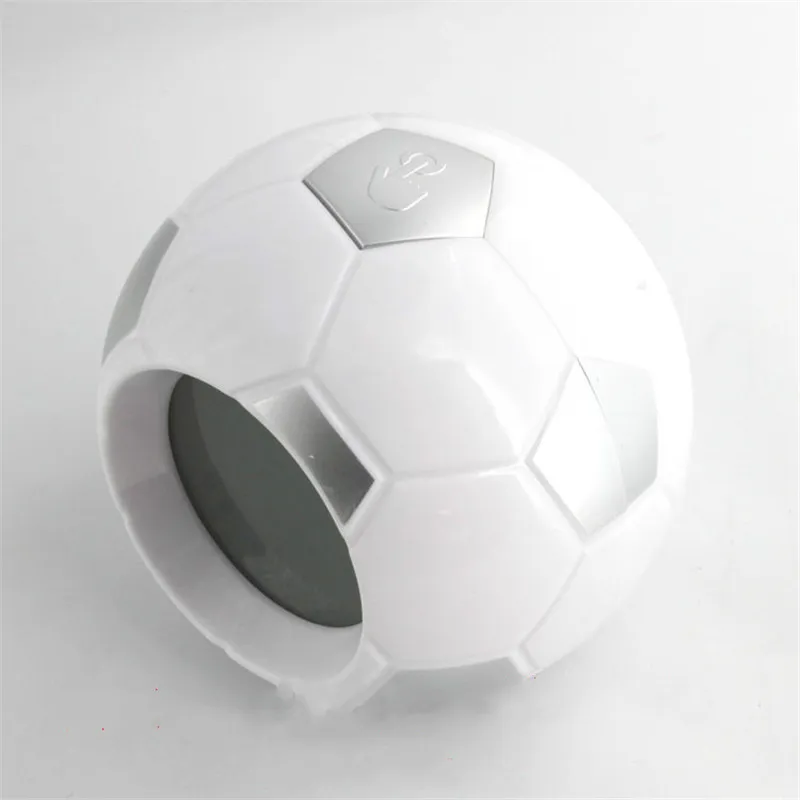 Soccer LED Night Light Alarm Clock Lamp Digitala fotbollsbordslampor Temperatur Datum Tid Display TABLEBAK Bedrum Dekoration2256907