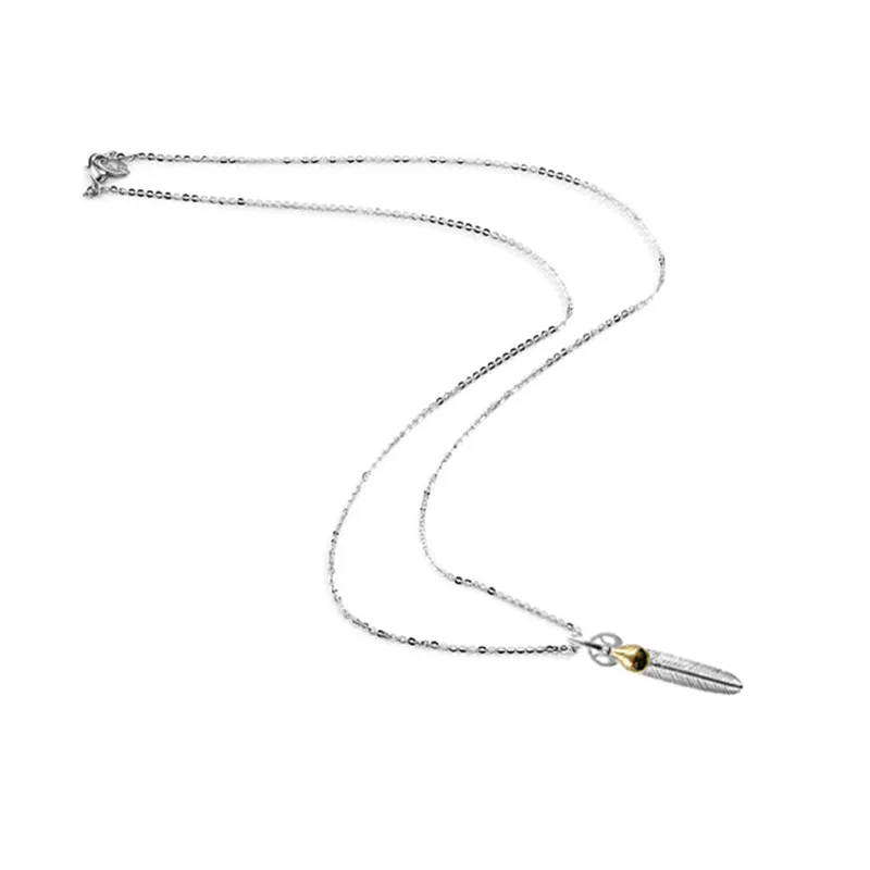 Yibo – collier avec pendentif en plumes, en argent 925, CHEN QING LING THE UNDAMED Lan WangJi, collier élégant, Collection de fans, cadeau 226V
