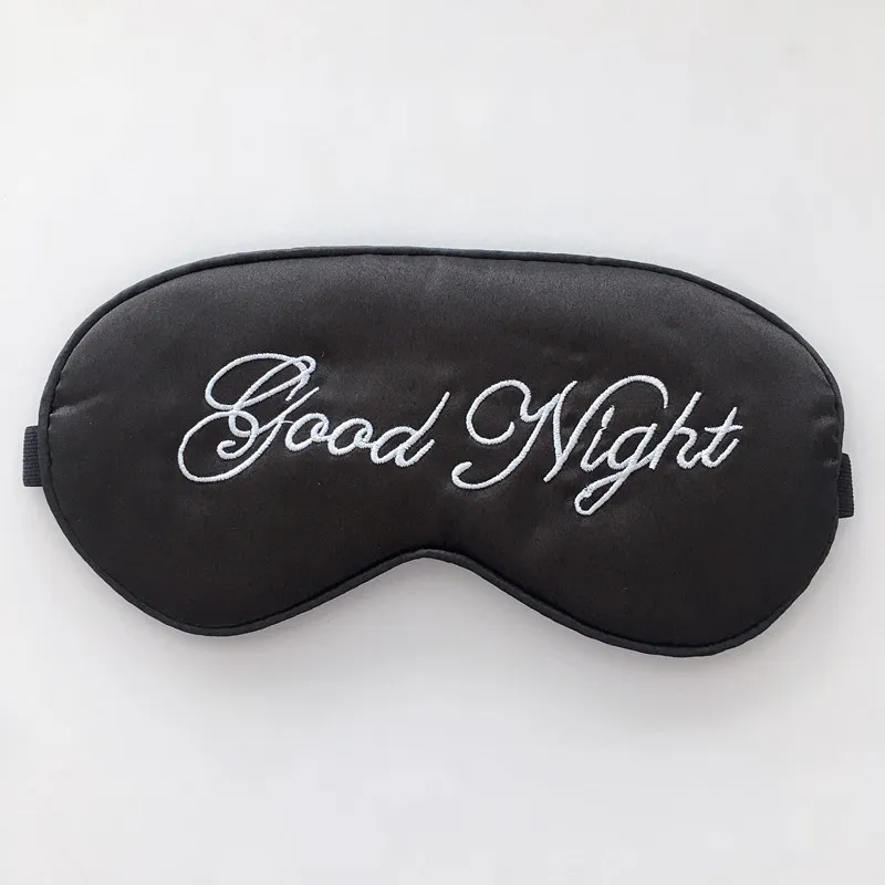 Silk Sleep Eye Mask for Women and Men Soft Ladies Ultra Lightweight Justerbar rem Satin Eye Night ögonbindningsögonskåp för 2238494