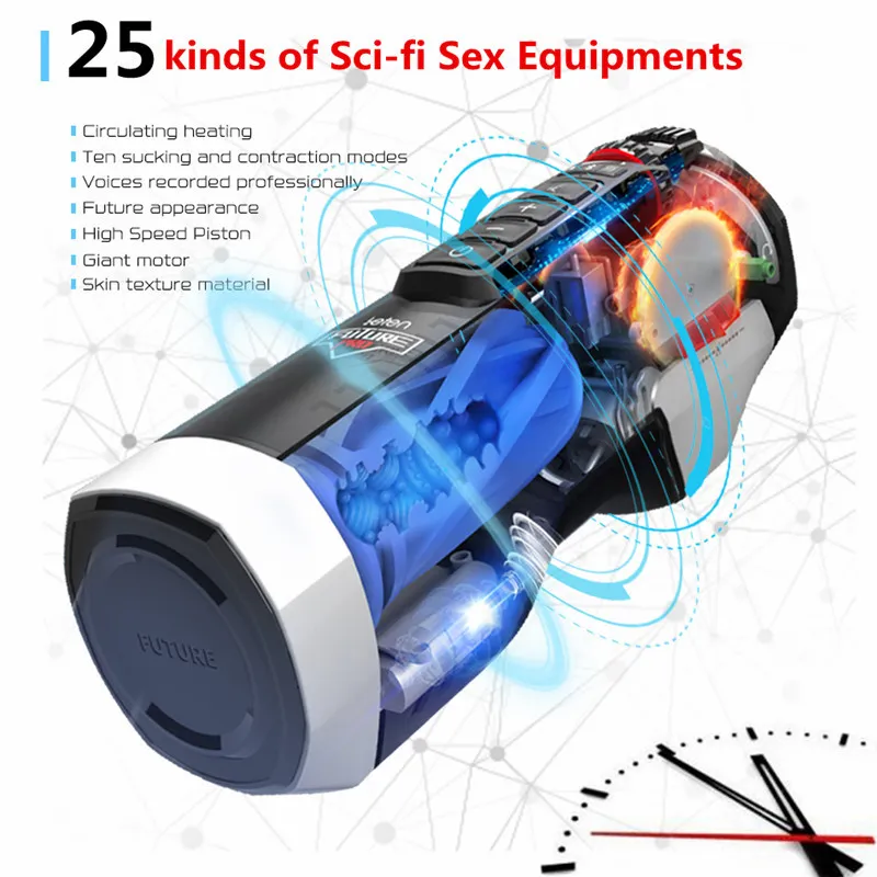 Otomatik piston teleskopik gerçek vajina erkek masturbator fincan seks inleme el feneri emme penis vibratör seks oyuncakları için adam 18+ T200417