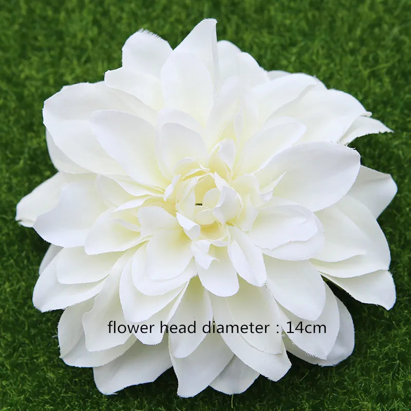100 pezzi colore bianco testa di fiore artificiale matrimonio rosa peonia ortensia bouquet da sposa decorazione di nozze fai da te festa a casa falso Flowe286w