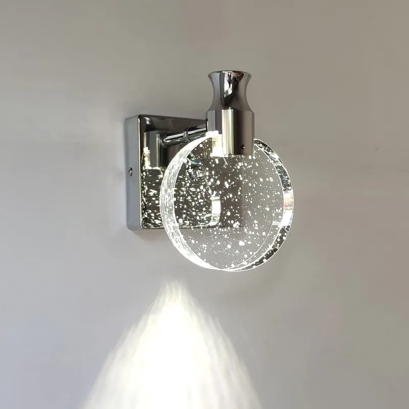 Creatieve bubbel kristallen wandlampen Minimalistische woonkamer slaapkamer bedmuurwand SCONCE badkamer spiegel voorwandlamp: