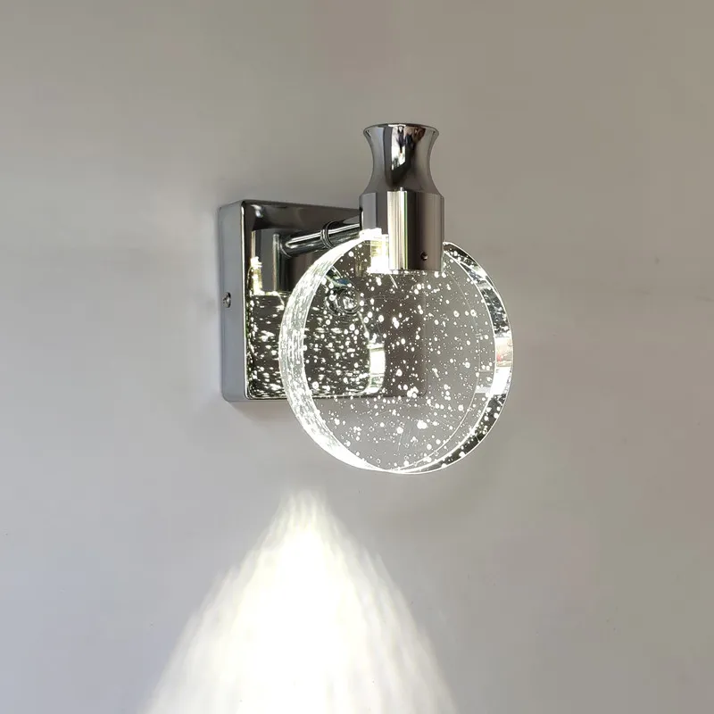 Creatieve Bubble Crystal Wandlampen Minimalistische Woonkamer Slaapkamer Nachtkastje Wandkandelaar Badkamer Spiegel Voorwand Lichtpunt2070