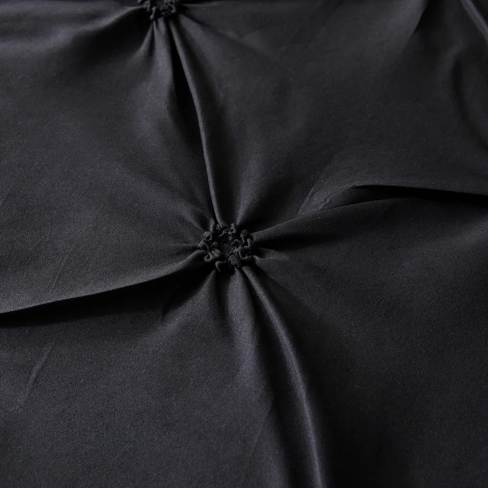 寝具セット新しいブラック4サイズのベッドシート布団カバーセットギフト布団カバーポリエステルファイバーホームEL307D