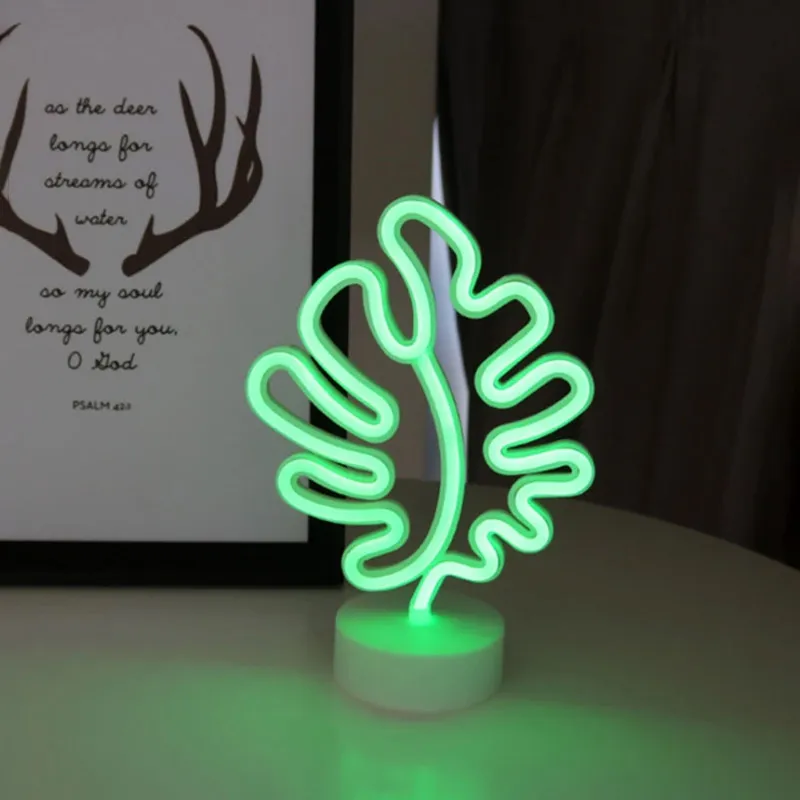 Брелонг светодиод Neon Night Light Flamingo Unicorn Moon Angel Party украшение декора