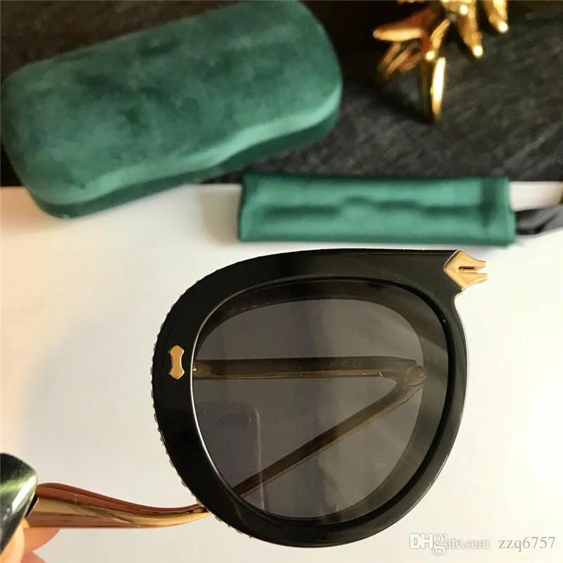 Солнцезащитные очки New Masday Designer 0307 Пилот складывается с хрустальной бриллиантовой рамкой летний авангардированный стиль UV 400 Lens285o