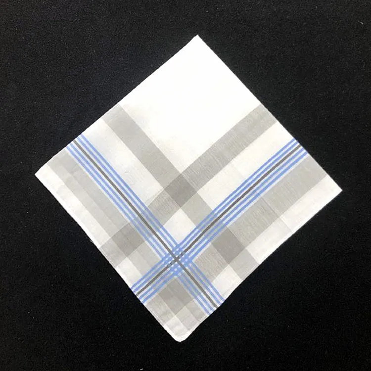 40 * 40CM Light Color Cotton Men's Handkerchief Small Square Scarf Refreshing Sweat Absorption