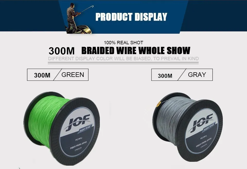 Whole-New 8 STRANDS Weaves 1000M Extrem Strong Multifilament PE 8 Braided Fishing Line 15 20 40 50 60 120 150 200LB fucile260C