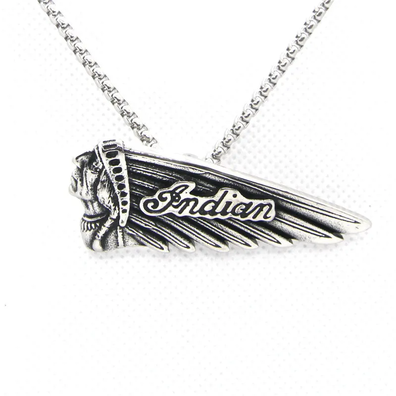 Unterstützung Dropship Indische Motorräder Biker Stil Anhänger 316L Edelstahl Schmuck Beliebte Kühle Indische Pendant2654