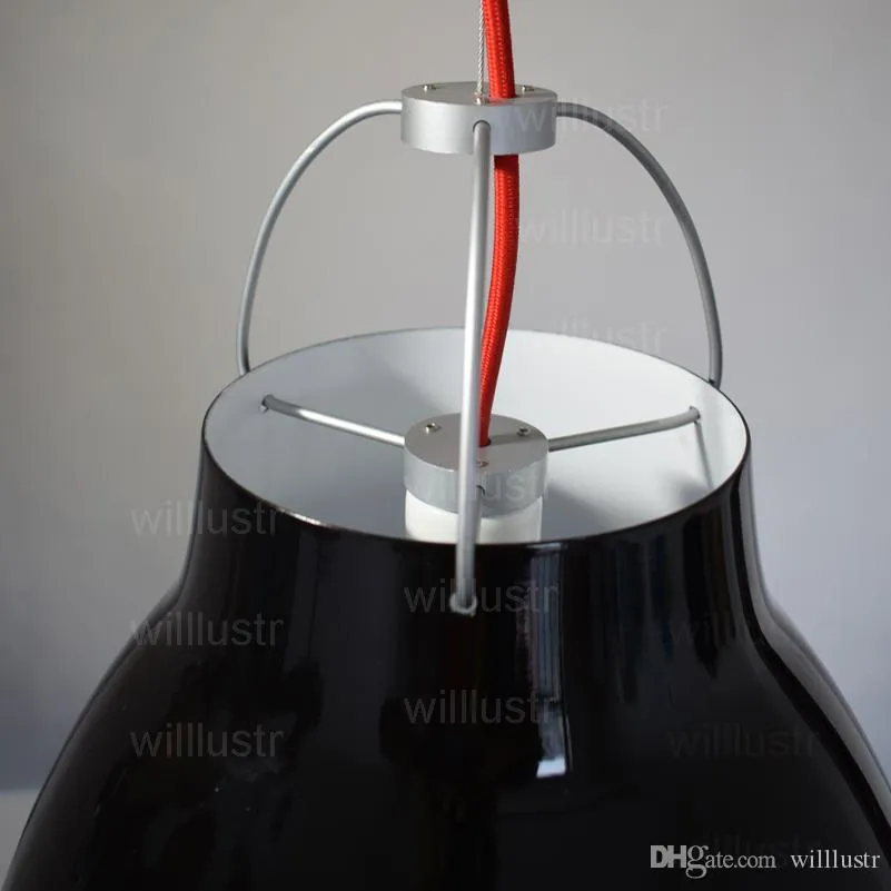 Willlustr caravaggio pendellamp nordisk modern cecilie manz upphängning ljus hängande belysning glansig matt vit svart färg small288k