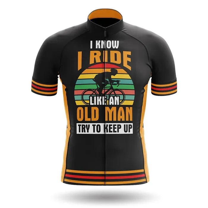 2022 I Ride Like An Old Man Bicycle Cycling Jersey MTB Mountain bike Clothing Men Short Set Ropa Ciclismo Bicycle Clothes Maillot 2394