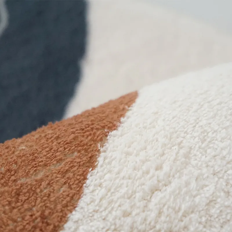 Nordic INS Style okrągły dywan do salonu domowy sypialnia dywan dziecięcy nie poślizg MAT MOBLE Puszysty badanie Rug2824