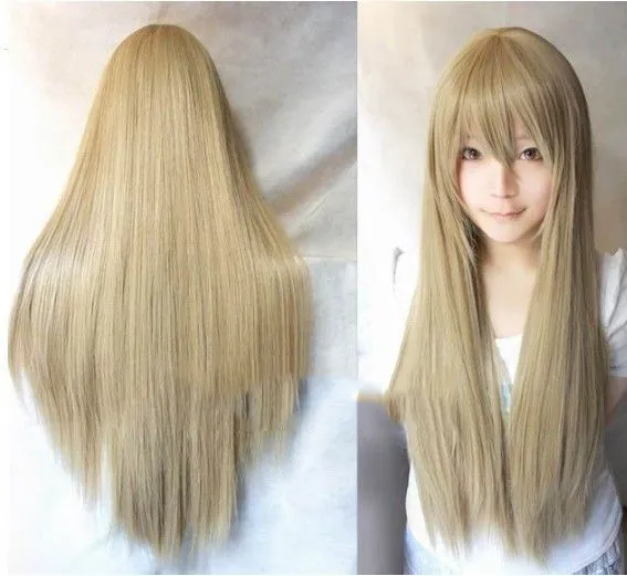 Cosplay Wig Color Wigs Long Hair Caps 80cm Wholesale