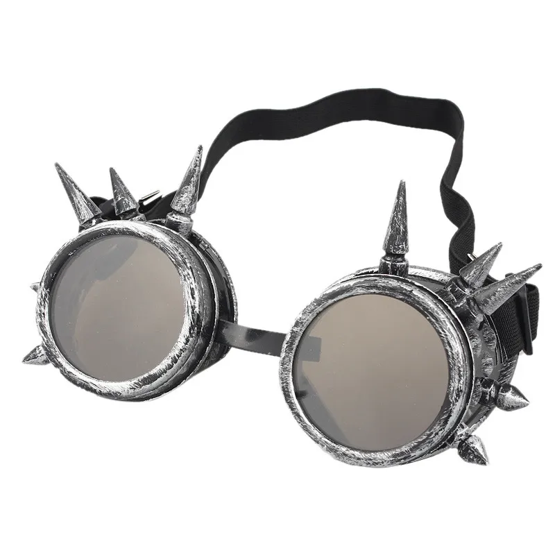 Okulary przeciwsłoneczne moda mężczyźni spawanie gogle gotycki steampunk cosplay antyczne kolce vintage okulary okulary punkowe rivet1263q