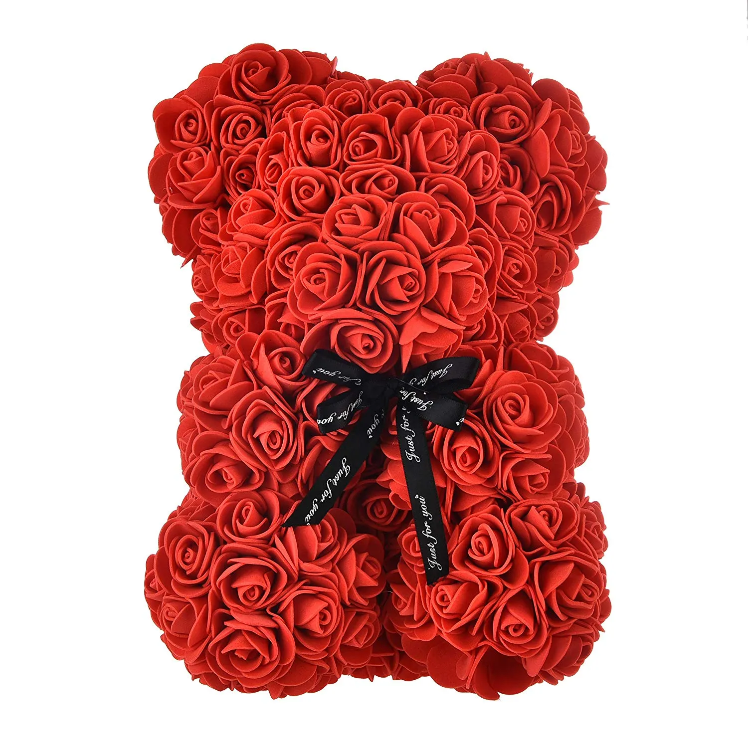 Fleurs Rose Bear Rose Teddy Bear Gift pour la Saint Valentin ANNIVERSAIRES ANNIVERTES ANNIVERTURES BRIDAL ENTRAPPOST ENTRÉPARÉS 10 pouces Bea6400384