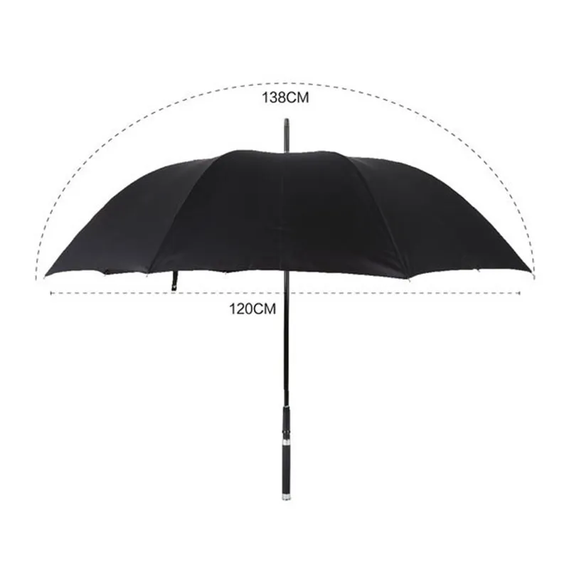 Kılıç Savaşçı Kendini savunma Şemsiyesi Uzun Saplı Adam Otomatik Rüzgar Geçirmez Yaratıcı İş Güneşli Ve Yağmurlu Şemsiye Hediye T200117