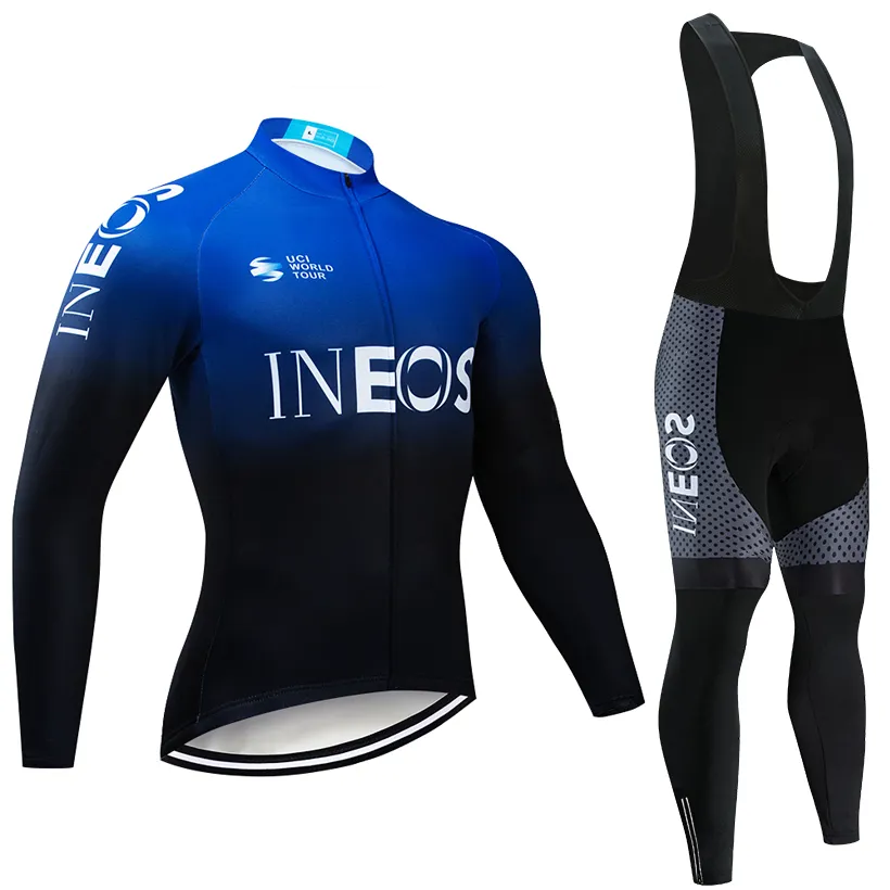 Ropa Ciclismo Invierno 2020 Pro Team MEN039S Kış Bisiklet Jersey Seti Termal Polar Bisiklet Giyim Bib Pantolon Kit7619368