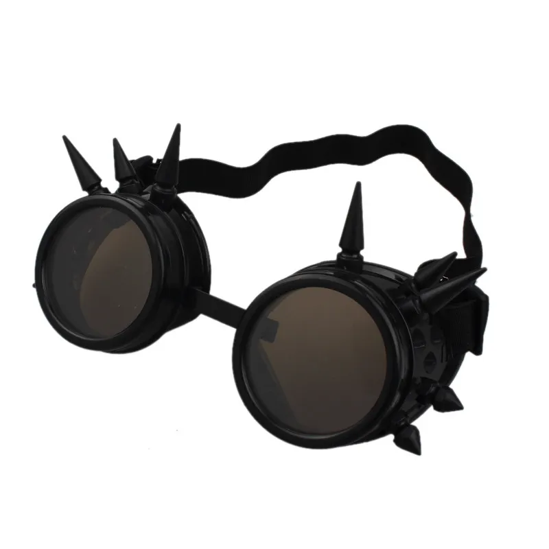 Okulary przeciwsłoneczne moda mężczyźni spawanie gogle gotycki steampunk cosplay antyczne kolce vintage okulary okulary punkowe rivet1263q