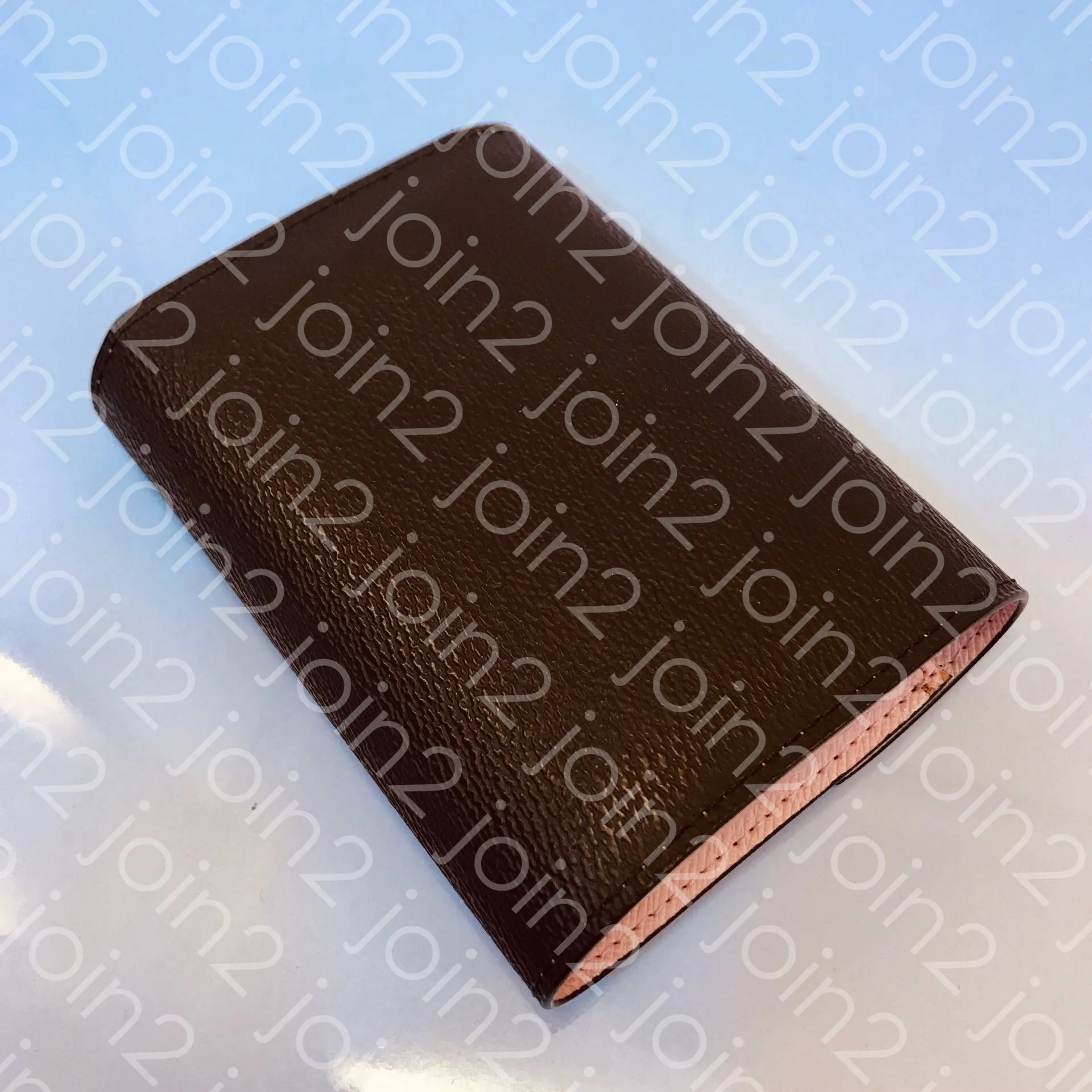 VICTORINE portefeuille haut de gamme Fashion femme courte portefeuille Purs à main Carte de crédit Cash Portefeuille compact Brown Blanc Immasé CAN178H