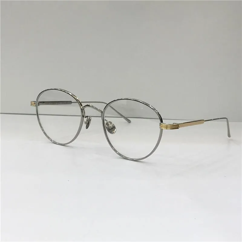 Gli occhiali ottici del nuovo stilista 0009 con montatura rotonda in metallo, stile retrò moderno, lenti trasparenti possono essere lenti trasparenti da prescrizione2038