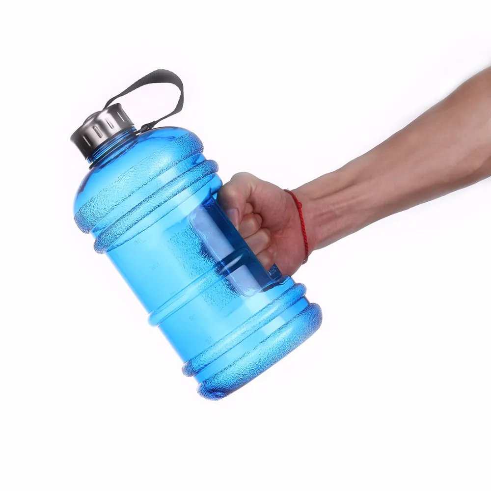 2019 nouveau 22L grande capacité bouteille d'eau en plastique tasse en plein air Sport bouilloire Gym Waterpot voyage Fitness bouteille d'eau poignée Kettl6048606