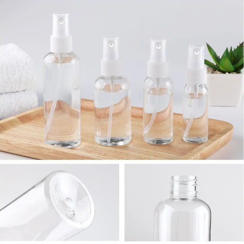 30 50 75 100 ml Plastic Pet Spray Bottle Skin Care Set Package