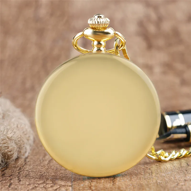 Orologio da tasca analogico al quarzo da donna con cassa liscia retrò argento nero giallo oro oro rosa con collana pendente orologio a catena regalo240z