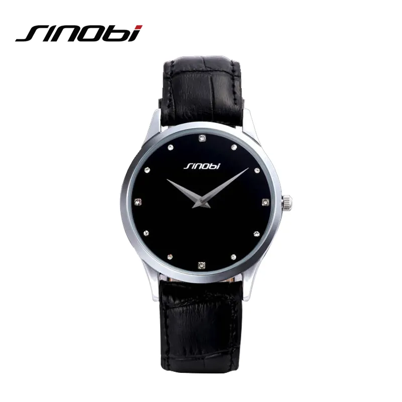 Sinobi Classic Watch Women Fashion Top Brand Luxury Leather Strap Ladies Clock Geneva Quartz Wrist Watch Relogio Feminino236n