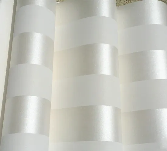 Rouleau de papier peint intissé classique à rayures métalliques, papier peint de fond 3d blanc, décoration de maison 2761