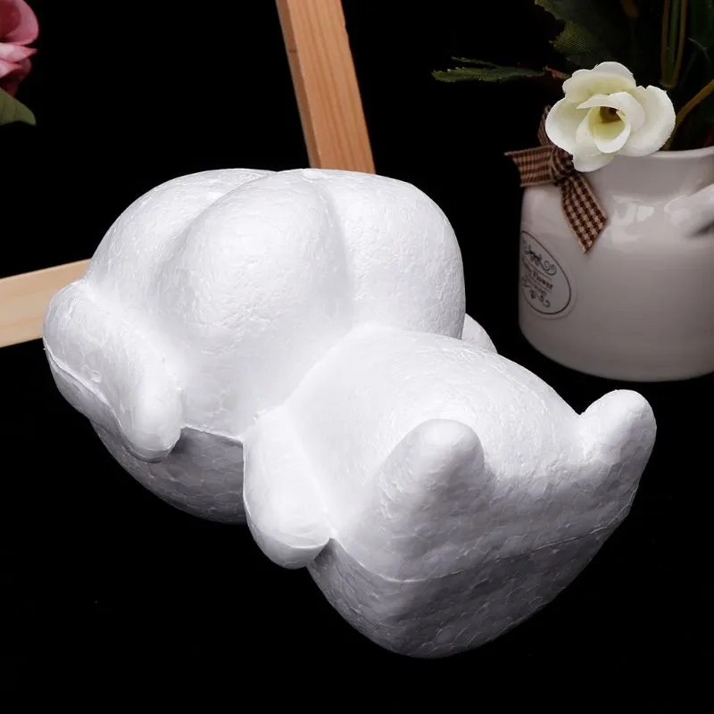 Modelagem de cachorro branco, bolas de espuma de poliestireno, artesanato de isopor para presentes de natal diy, suprimentos para festa de casamento, decoração 1241b