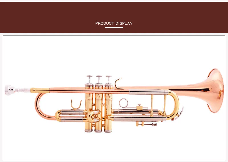 New Arrival Bb trumpet YETR-Y101 Brass Body Lacquer gold Musical instrument Professional With Case Accessories 