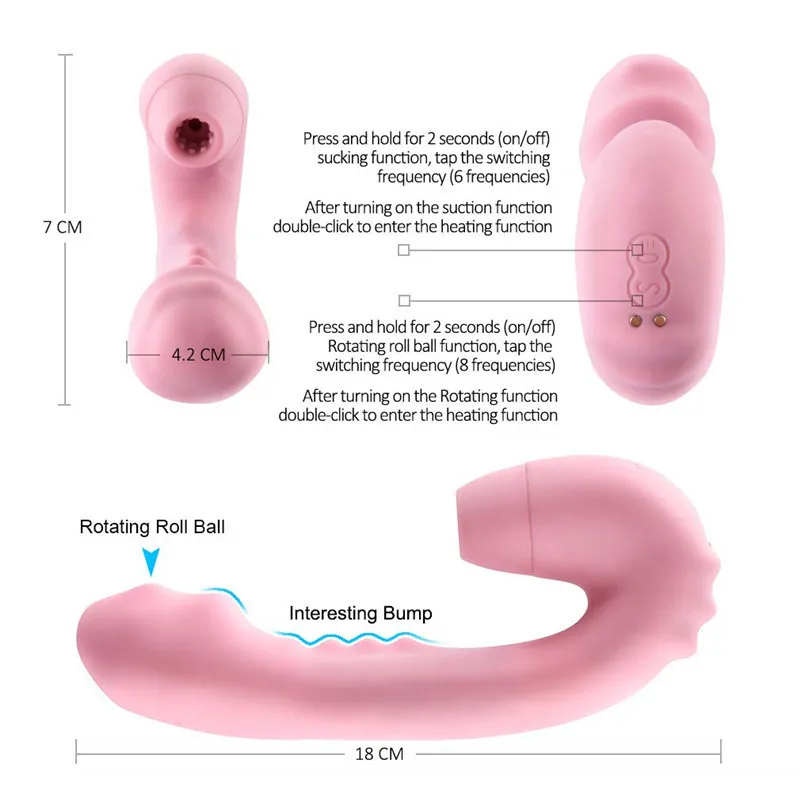 Clit Sucker Oral Nipple Stimulator Pussy Pump Vagina Vibrator Clitoris Licking Sex Toys for Woman Massager Sucking vibrator Y191218