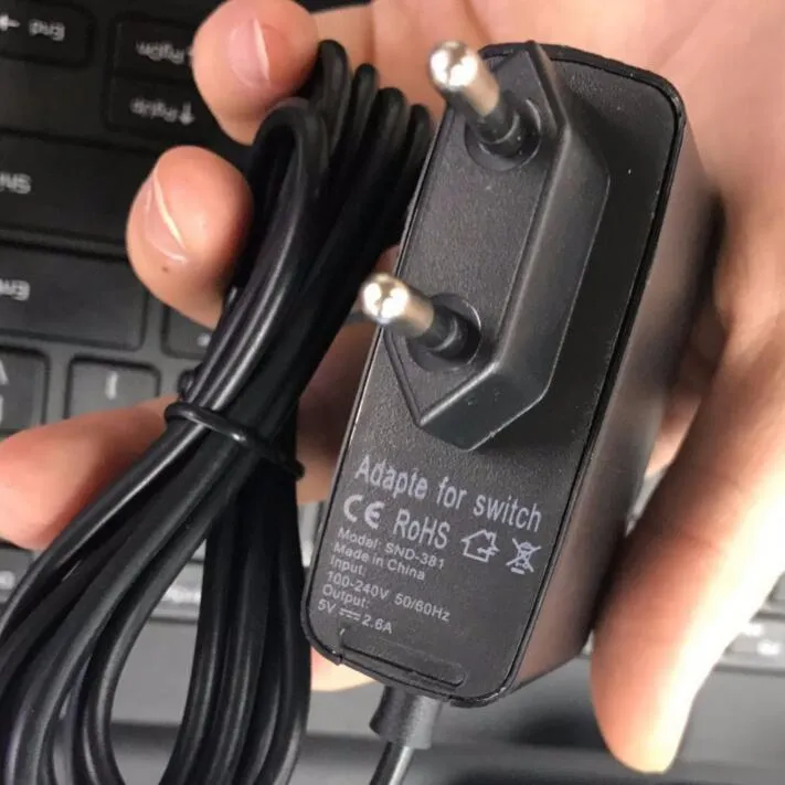 Ładowarka sieciowa do podróży w domu do przełącznika Nintendo NS Adapter do gier 5V 2.4A US wtyczka ue Port ładowania USB typu C